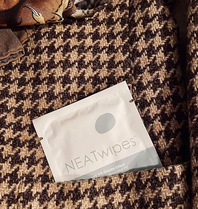 NEATwipes Hand Sanitizing Wipes | Travel Essentials | Disposable Wet Wipe & - Image 6