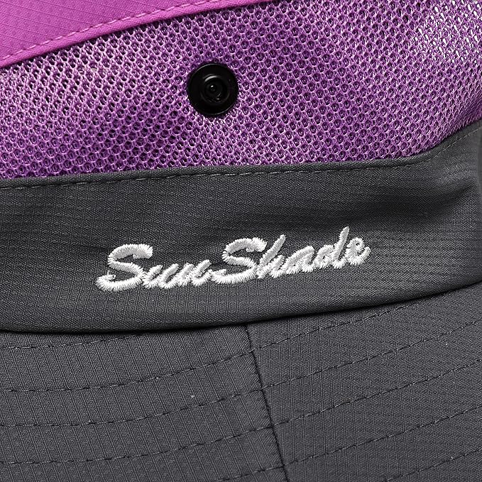 Womens Summer Sun Hat Beach Hat Wide Brim Outdoor UV Protection Hat Foldable - Image 7