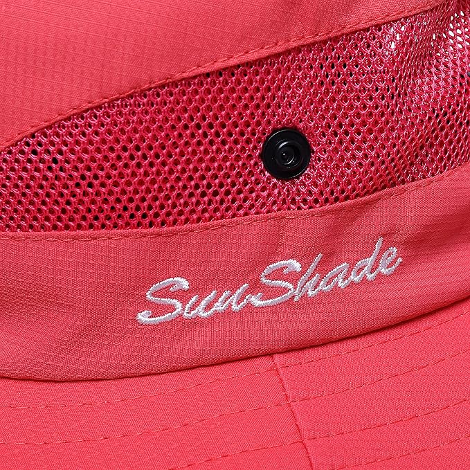 Womens Summer Sun Hat Beach Hat Wide Brim Outdoor UV Protection Hat Foldable - Image 7