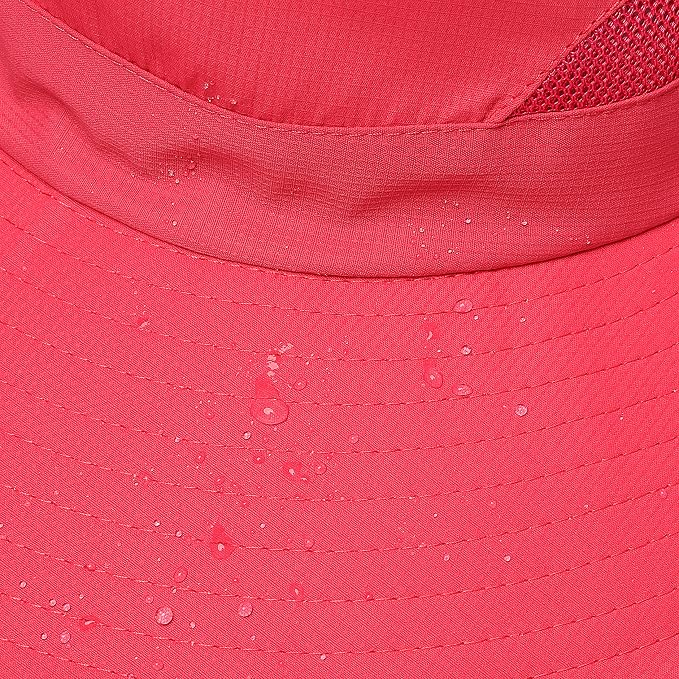 Womens Summer Sun Hat Beach Hat Wide Brim Outdoor UV Protection Hat Foldable - Image 9