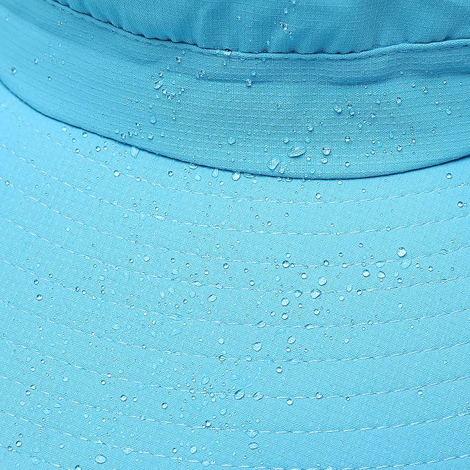 Womens Summer Sun Hat Beach Hat Wide Brim Outdoor UV Protection Hat Foldable - Image 9