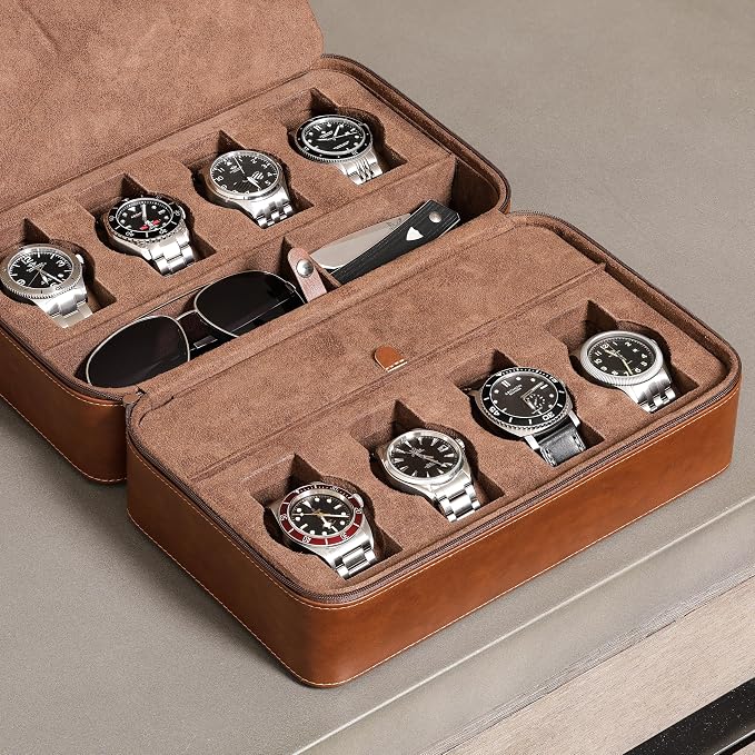 ROTHWELL 8 Watch Travel Case Storage Organizer - Image 6