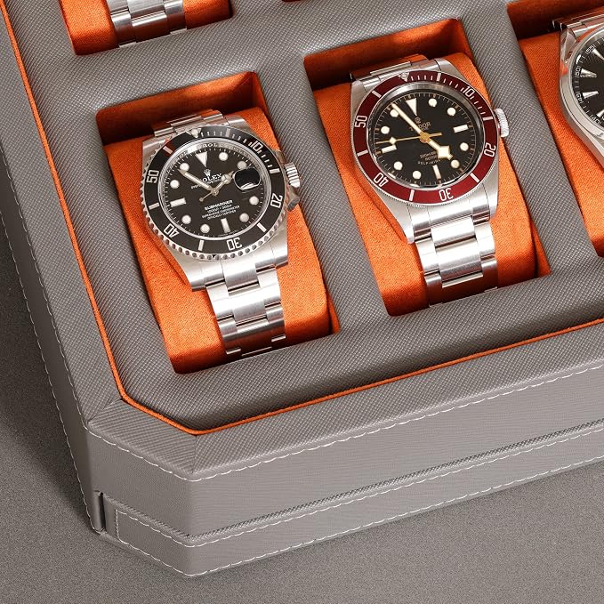 ROTHWELL 12 Slot Leather Watch Box - Image 6