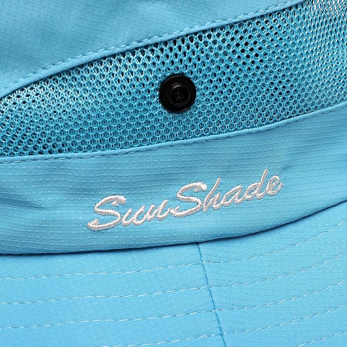 Womens Summer Sun Hat Beach Hat Wide Brim Outdoor UV Protection Hat Foldable - Image 7