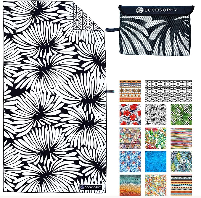 ECCOSOPHY Microfiber Beach Towel by ECCOSOPHY